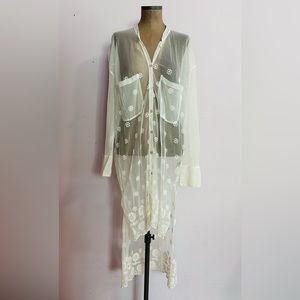 Sheer Long Sleeve Tunic